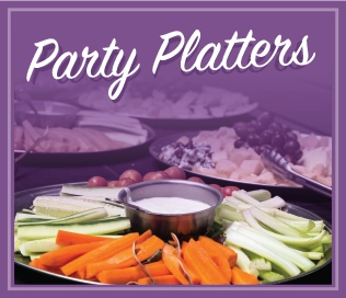 Place your catering order for party trays at Hubben's Supermarket today!